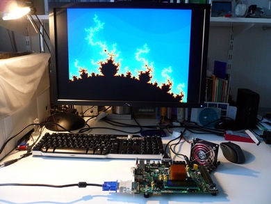 Mandelbrot set on Xilinx ML507 prototyping platform