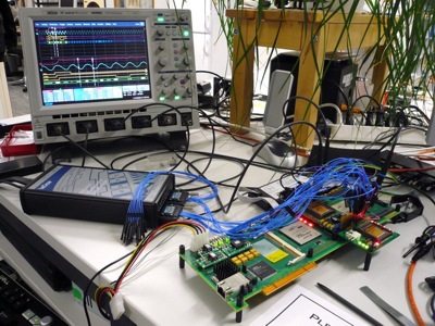 Workspace during MMSE-SQRD ASIC deployment to the real-time testbed